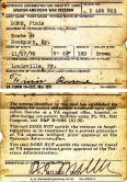 Finis Rowe's Veterans Benefit Card